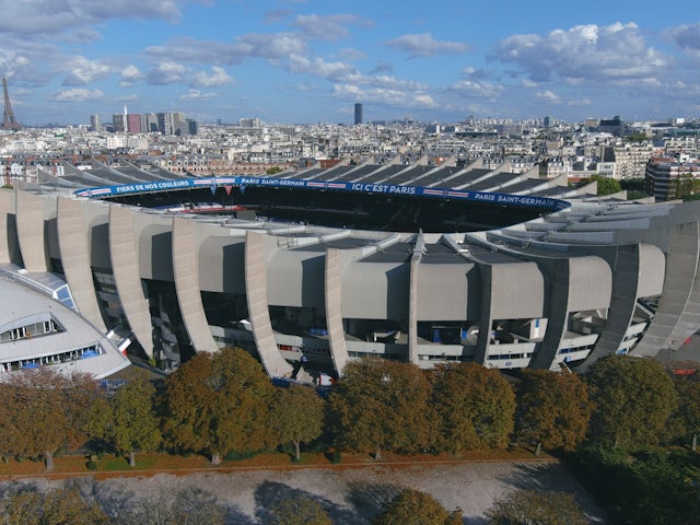  A general overall view of Parc des Princes on October 3, 2023