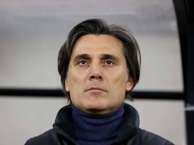 Turkey coach Vincenzo Montella before the match on March 22, 2024
