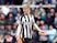 Newcastle United's Anthony Gordon reacts after being sent off on March 30, 2024