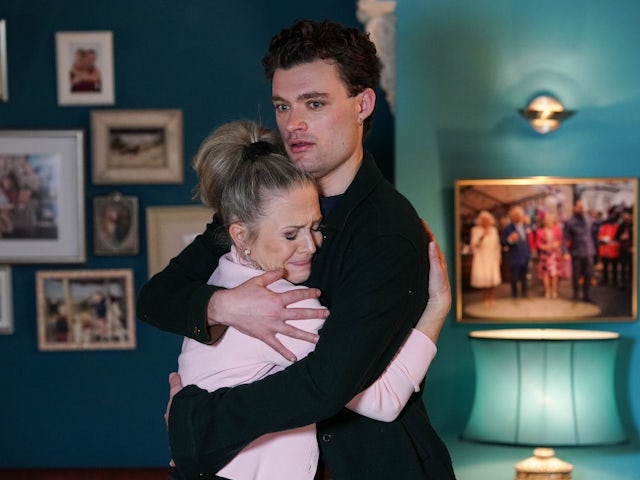 Linda and Johnny on EastEnders on April 2, 2024