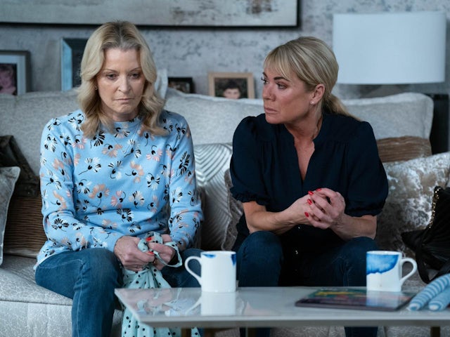 Kathy and Sharon on EastEnders on April 2, 2024