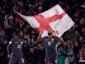 England's Ivan Toney celebrates scoring their first goal with Kobbie Mainoo on March 26, 2024