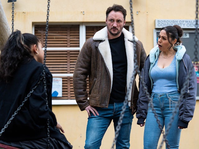 Martin and Priya on EastEnders on March 25, 2024