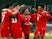 Switzerland's Xherdan Shaqiri celebrates scoring their first goal with teammates on March 26, 2024
