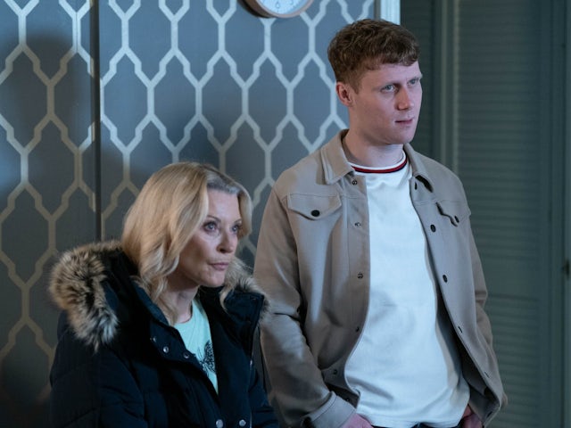 Kathy and Jay on EastEnders on March 26, 2024