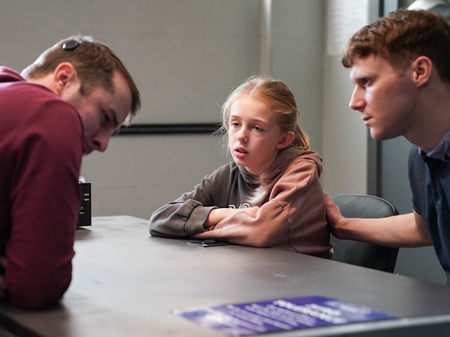 Ben, Lexi and Jay on EastEnders on March 27, 2024