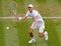 Jan Choinski in action at Wimbledon in July 2023