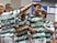 Celtic's Matt O'Riley celebrates scoring their second goal with teammates on April 7, 2024