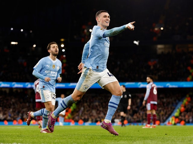 Hat-trick hero Foden inspires Man City to comfortable win over Villa