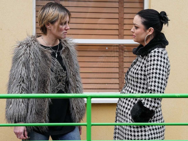 Keeley and Whitney on EastEnders on April 23, 2024
