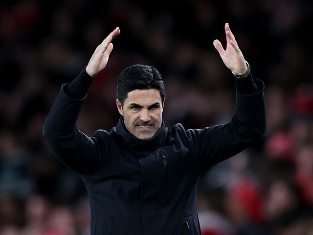 Arsenal manager Mikel Arteta pictured on April 9, 2024