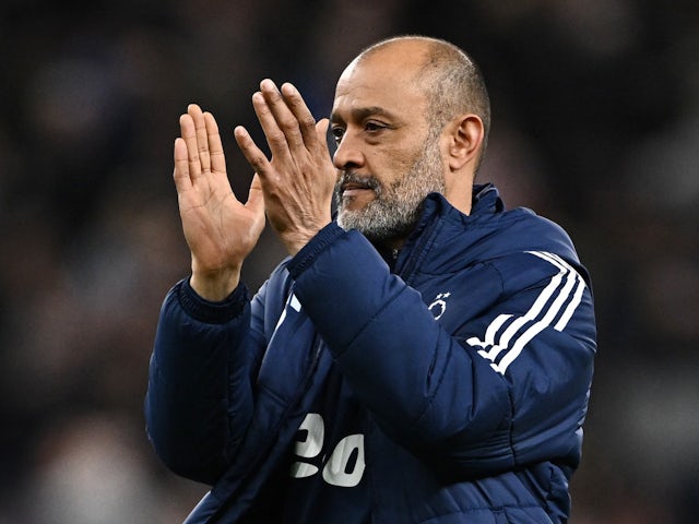Nottingham Forest manager Nuno Espirito Santo looks dejected after the match on April 7, 2024