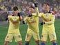  Club America striker Brian Rodriguez celebrates scoring against the New England Revolution in the 2024 Champions Cup