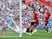 Manchester United's Scott McTominay scores against Coventry City on April 21, 2024