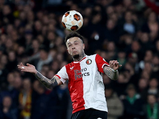 Feyenoord's Quilindschy Hartman pictured in February 2024