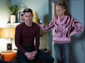 Zack and Bianca on EastEnders on May 1, 2024