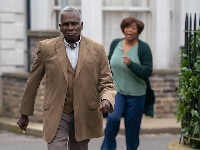 Patrick and Yolande on EastEnders on May 7, 2024