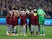 West Ham United players huddle before the match on April 18, 2024