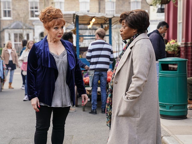 Elaine and Yolande on EastEnders on May 8, 2024