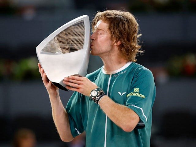 Feverish Rublev outlasts Auger-Aliassime to win Madrid Open