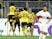Borussia Dortmund's Niclas Fullkrug celebrates scoring their first goal with teammates on May 1, 2024