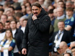Leeds United manager Daniel Farke reacts on May 4, 2024