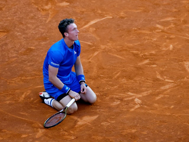 Jiri Lehecka pictured at the Madrid Open on May 3, 2024