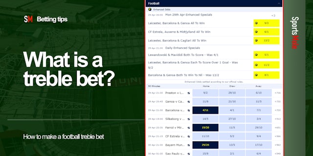 What is treble bet?: A guide to sports betting in 2024