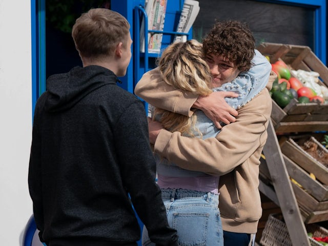 Bobby, Anna and Freddie on EastEnders on May 22, 2024