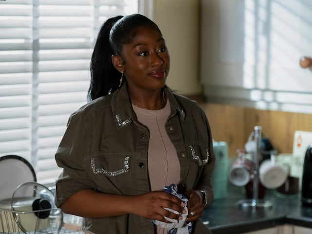 Monique on EastEnders on May 22, 2024