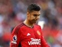 Manchester United's Casemiro reacts on May 12, 2024