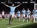 Manchester City's Josko Gvardiol celebrates scoring their third goal on May 11, 2024