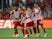 Olympiacos' Ayoub El Kaabi celebrates scoring their second goal with teammates on May 9, 2024