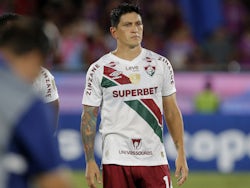 Fluminense striker German Cano in action at the 2024 Copa Libertadores