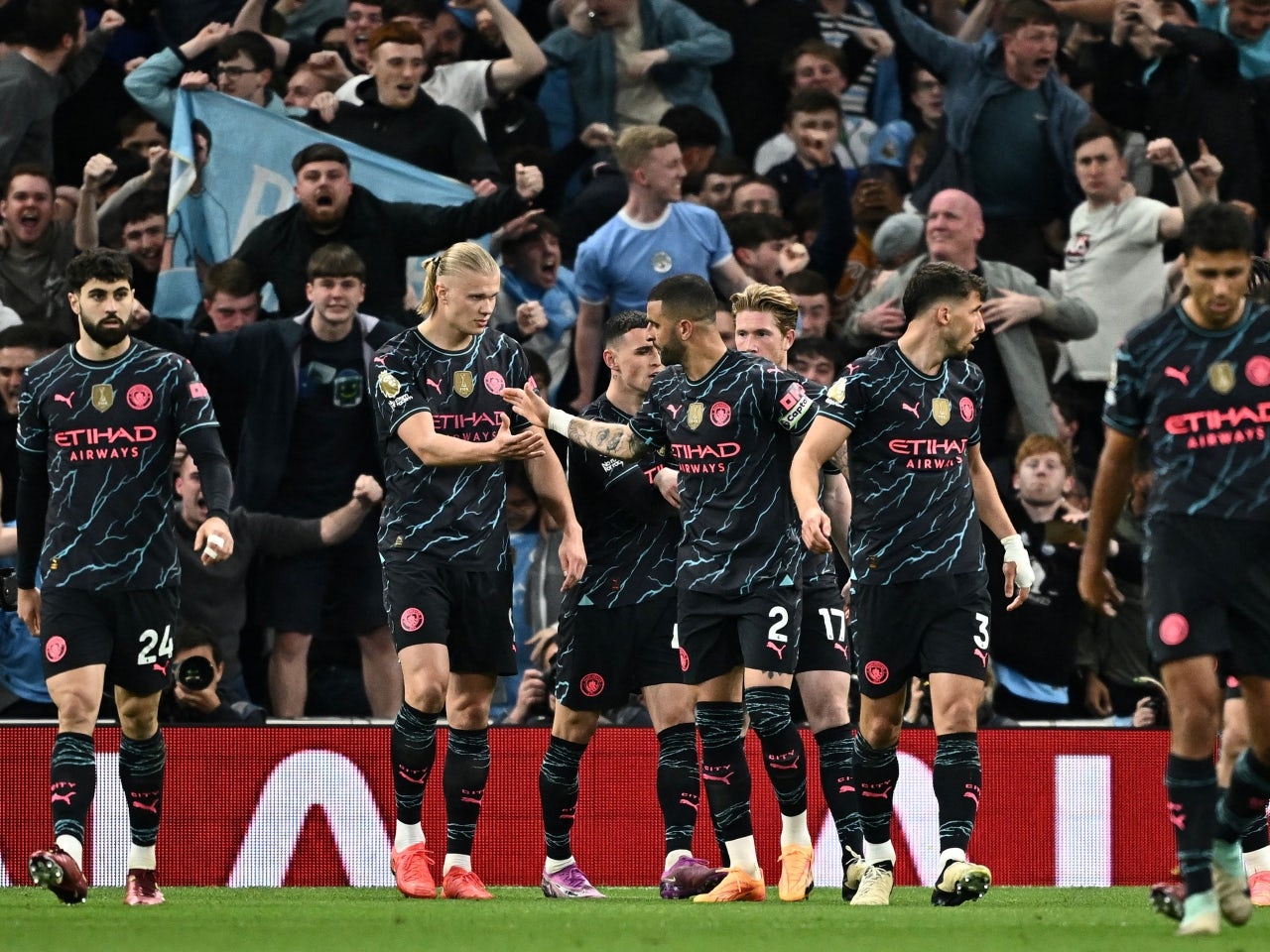 Manchester City on cusp of Premier League glory after edging past Tottenham Hotspur