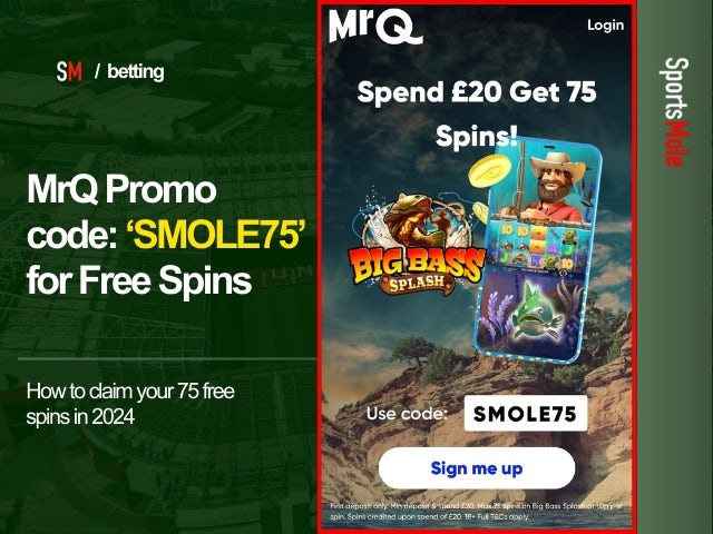 MrQ Promo Code: Use 'SMOLE75' for 75 Free Spins in 2024