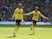 Oxford United celebrate scoring against Bolton Wanderers in League One playoff final on May 18, 2024.