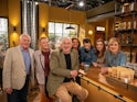 Sir Lindsay Hoyle and the cast of Emmerdale