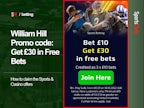 <span class="p2_new s hp">NEW</span> William Hill Promo Code: Get £30 in Free Bets (2024)