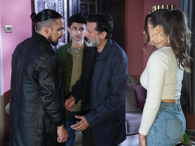 Ravi and Nish on EastEnders on May 29, 2024