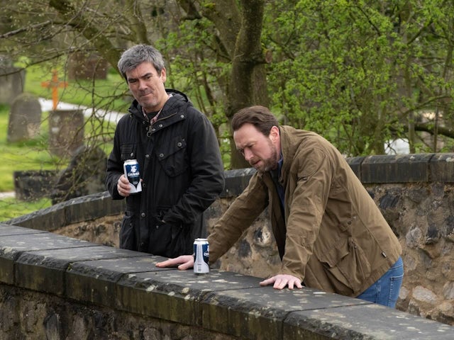 Cain and Liam on Emmerdale on June 4, 2024