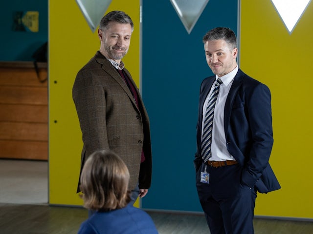 Declan and Carter on Hollyoaks on April 24, 2024