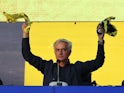 New Fenerbahce coach Jose Mourinho reacts during the presentation on June 2, 2024