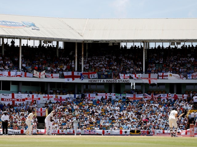 General view of Kensington Oval in Bridgetown, Barbados during the match on March 16, 2022