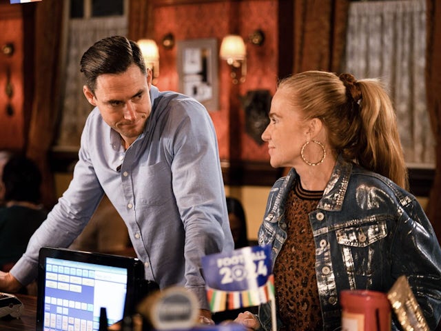 Zack and Bianca on EastEnders on June 12, 2024