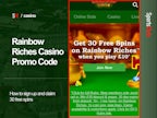 Rainbow Riches Casino Promo Code: Play £10, Get 30 Free Spins