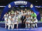 Real Madrid celebrate their Champions League win on June 1, 2024