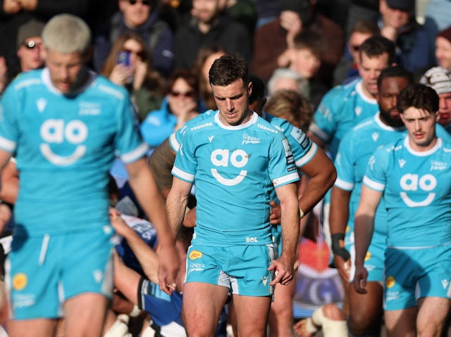 Sale Sharks' George Ford looks dejected on May 29, 2024
