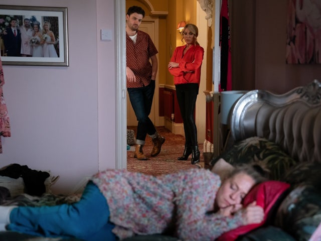Johnny and Sharon on EastEnders on June 11, 2024