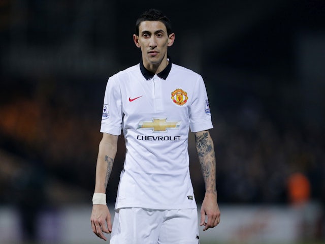 Angel Di Maria in action for Manchester United on January 23, 2015